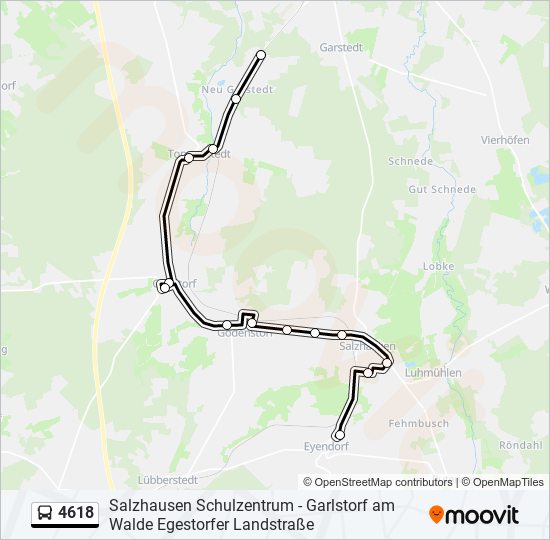 Buslinie 4618 Karte