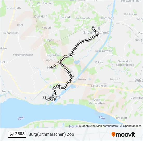 2508 Bus Line Map