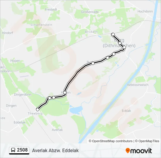 2508 Bus Line Map