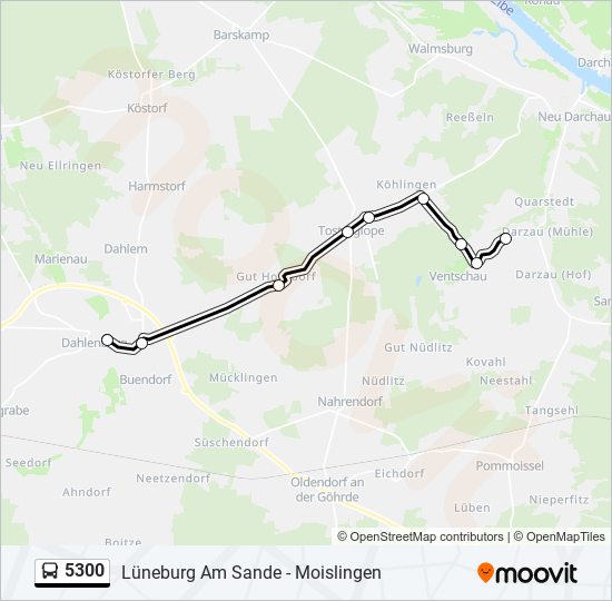 5300 bus Line Map