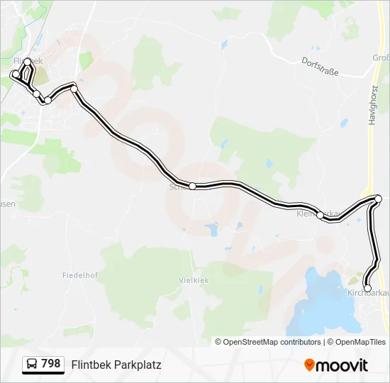 Автобус 798: карта маршрута