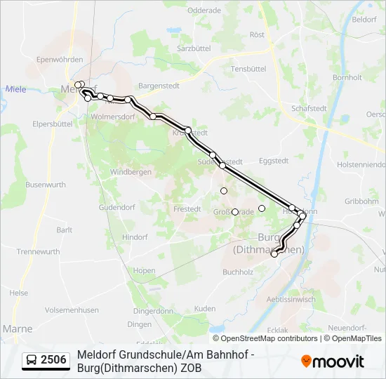 2506 Bus Line Map
