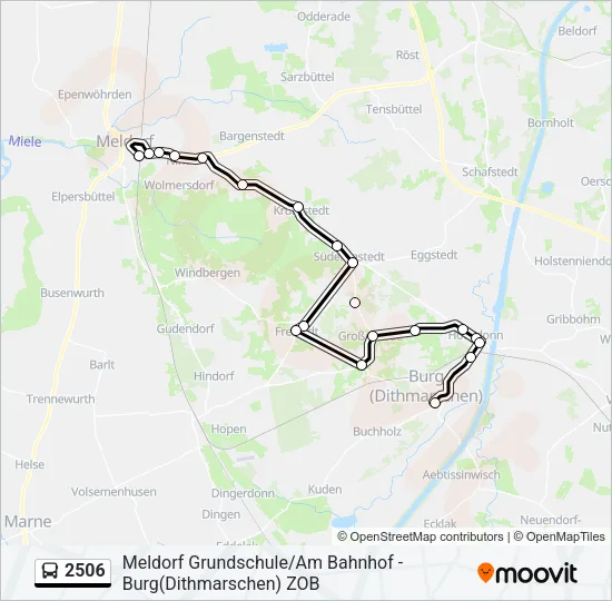 2506 Bus Line Map