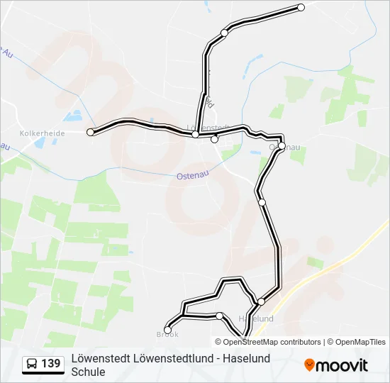 139 Bus Line Map