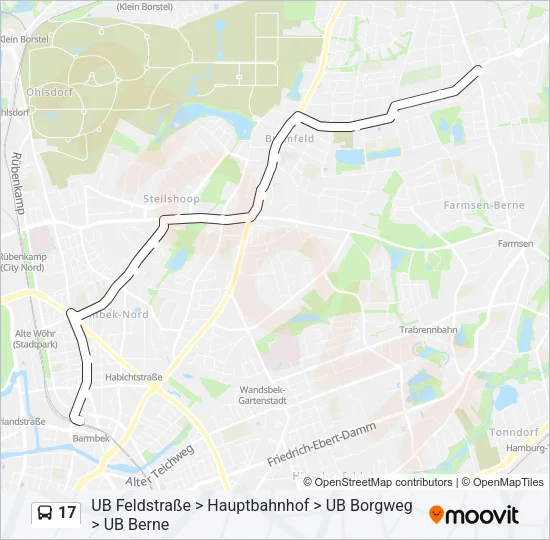 17 Bus Line Map