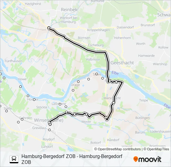 Автобус ELB SHUTTLE: карта маршрута
