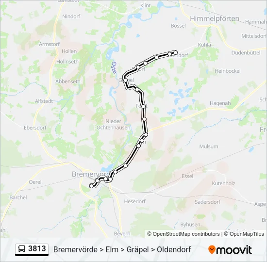 3813 Bus Line Map