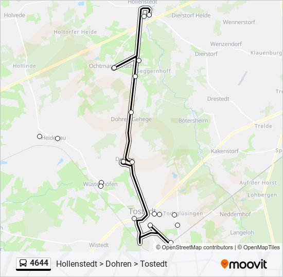 4644 bus Line Map