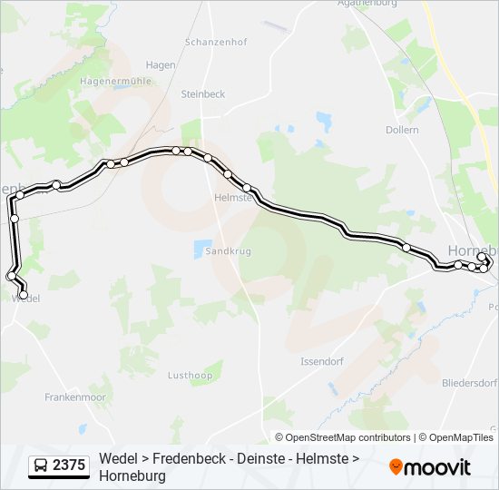 2375 bus Line Map