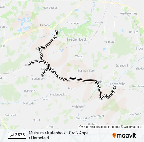Автобус 2373: карта маршрута