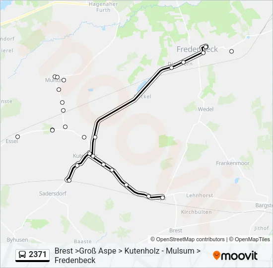 Автобус 2371: карта маршрута