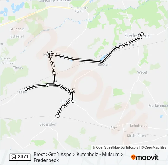 Автобус 2371: карта маршрута