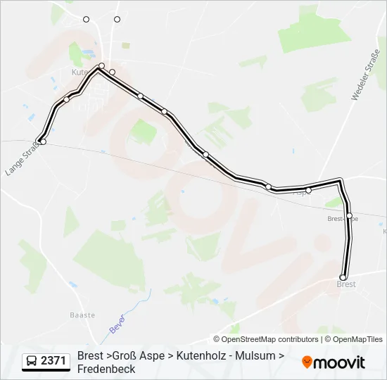 Автобус 2371: карта маршрута
