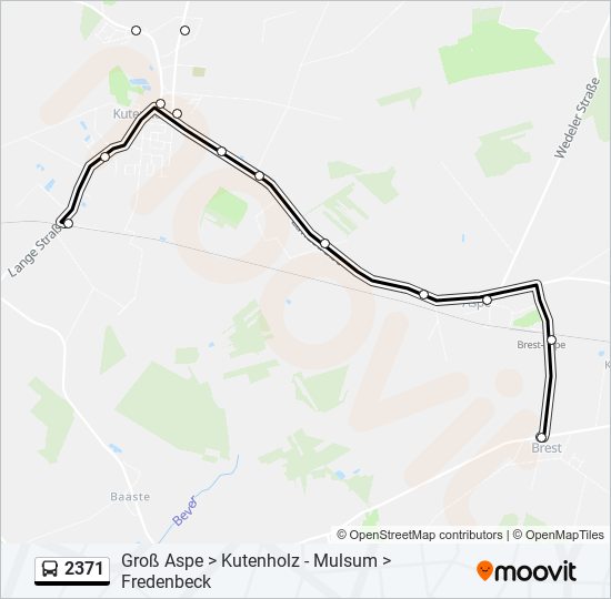 2371 bus Line Map