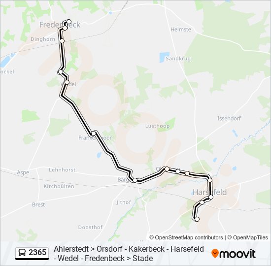 2365 bus Line Map