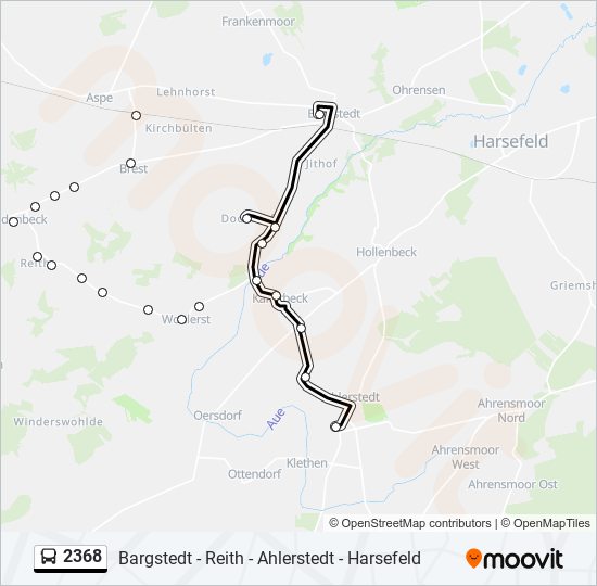 2368 bus Line Map