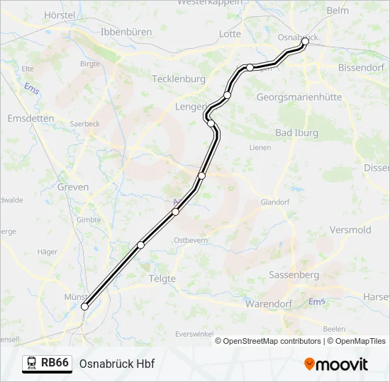 RB66 Train Line Map