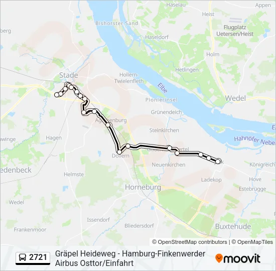 2721 Bus Line Map