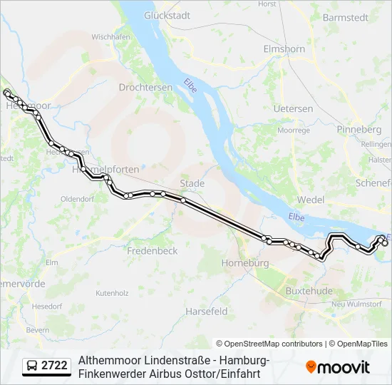 2722 Bus Line Map
