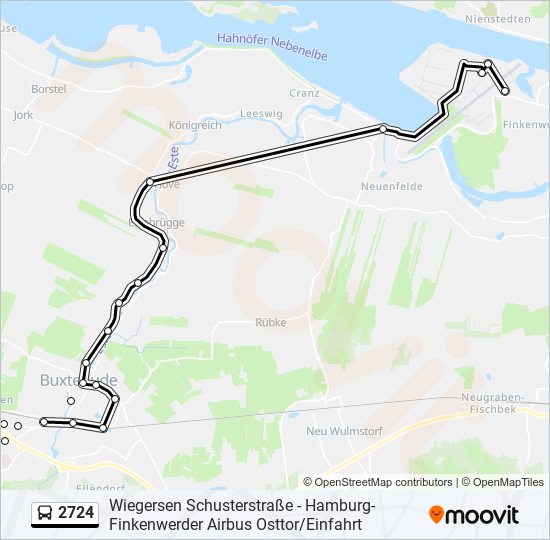 2724 bus Line Map