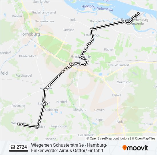 2724 bus Line Map