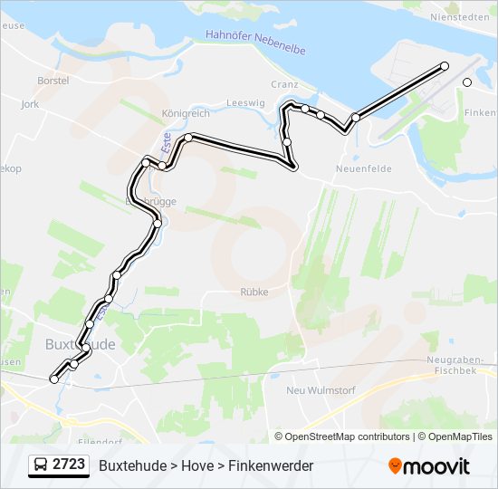 2723 bus Line Map