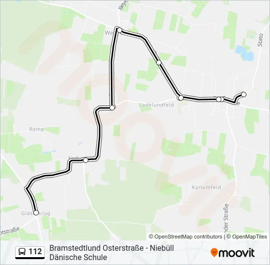 112 Bus Line Map