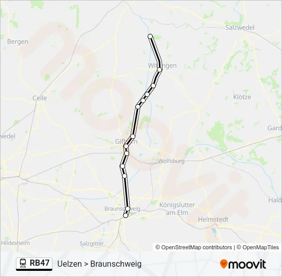 RB47 Train Line Map