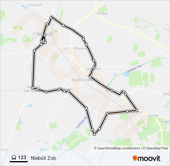 123 bus Line Map