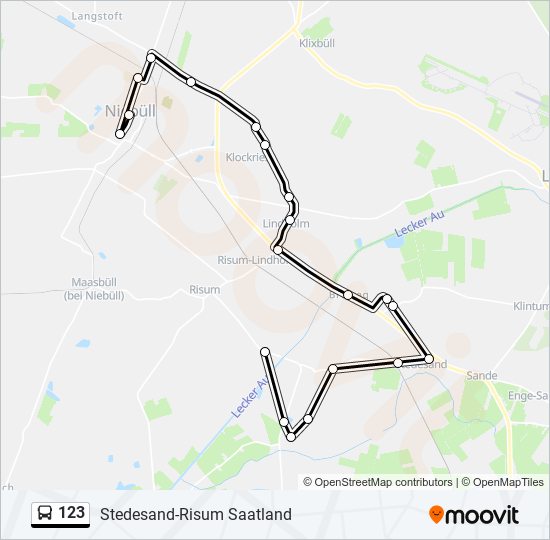 123 bus Line Map