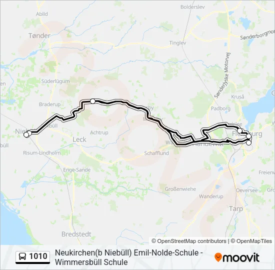 1010 Bus Line Map