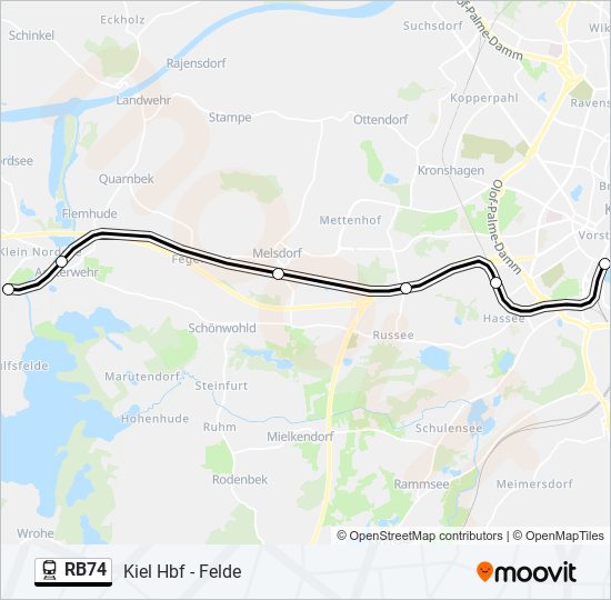 RB74 train Line Map