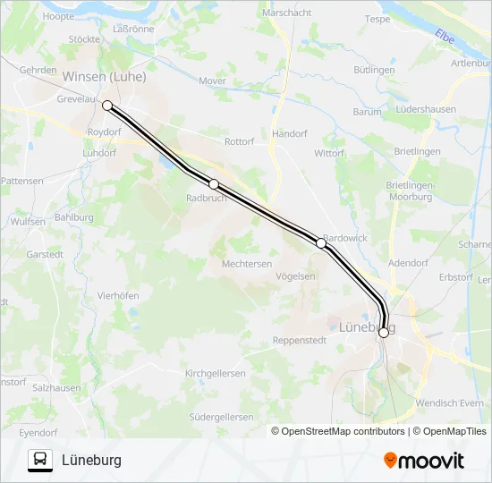 RB31-SEV Bus Line Map