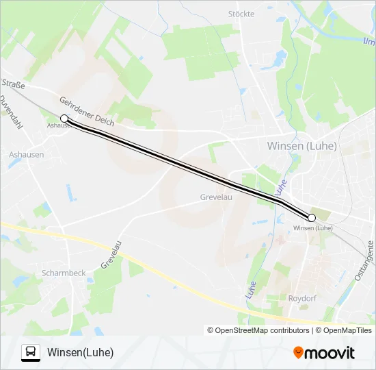 RB31-SEV Bus Line Map
