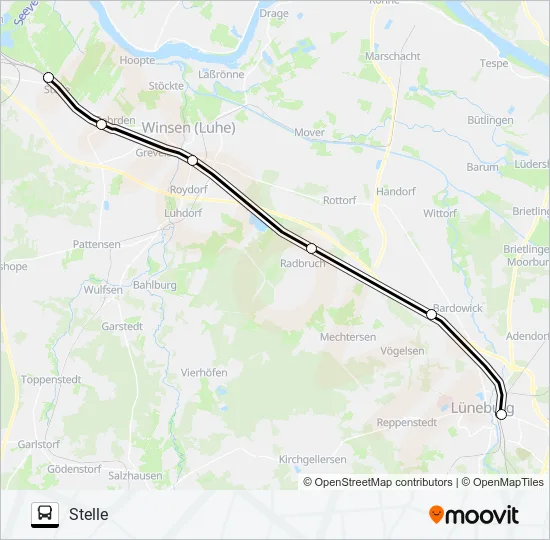 RB31-SEV Bus Line Map