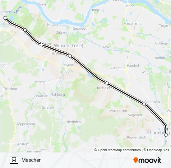 RB31-SEV Bus Line Map