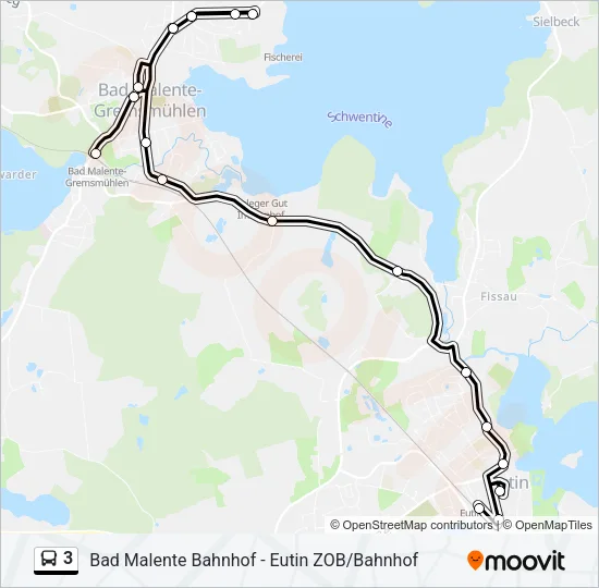 3 Bus Line Map