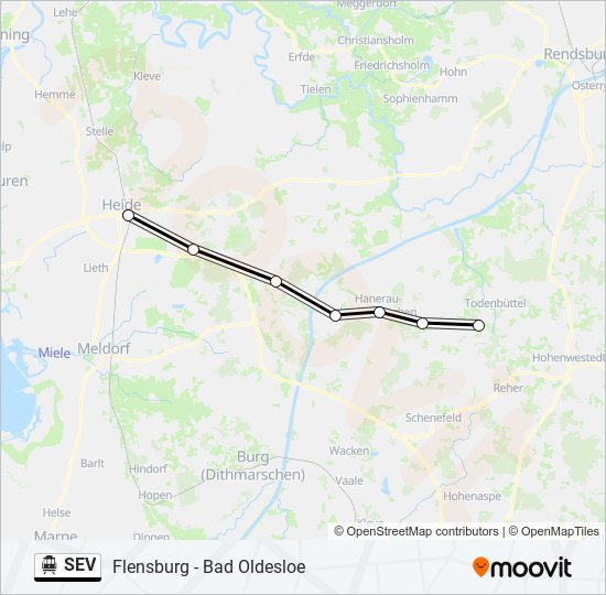 SEV S-Bahn Line Map