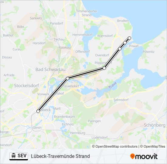 SEV S-Bahn Line Map