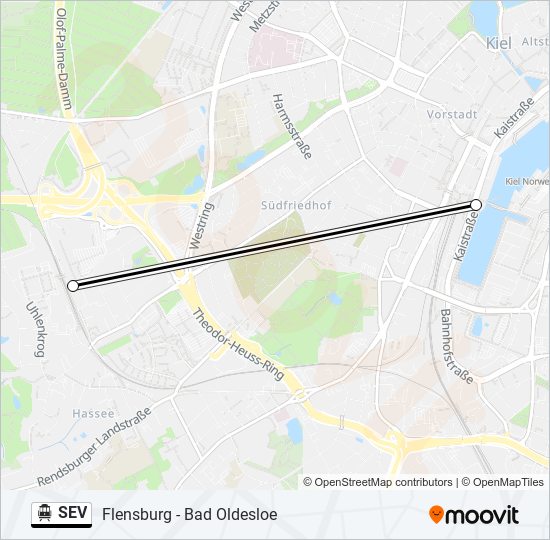 SEV S-Bahn Line Map