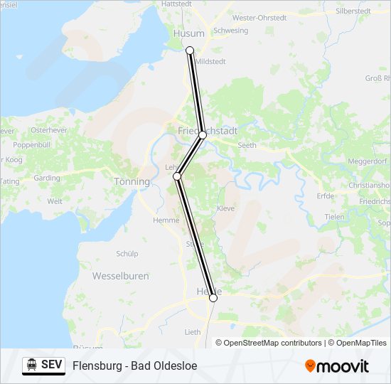 SEV S-Bahn Line Map