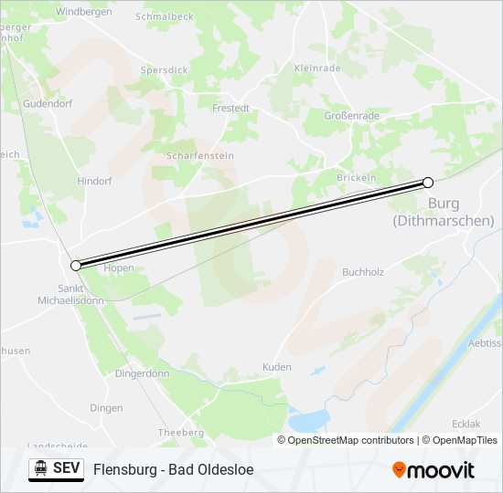 SEV S-Bahn Line Map