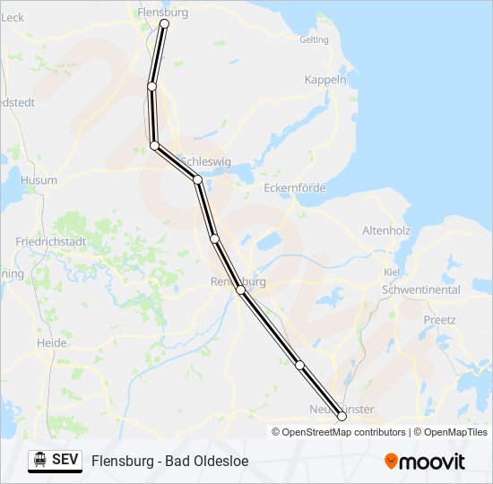 SEV S-Bahn Line Map