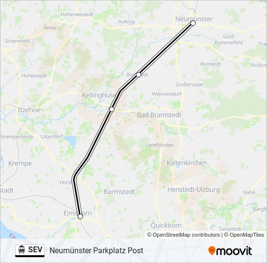 SEV S-Bahn Line Map