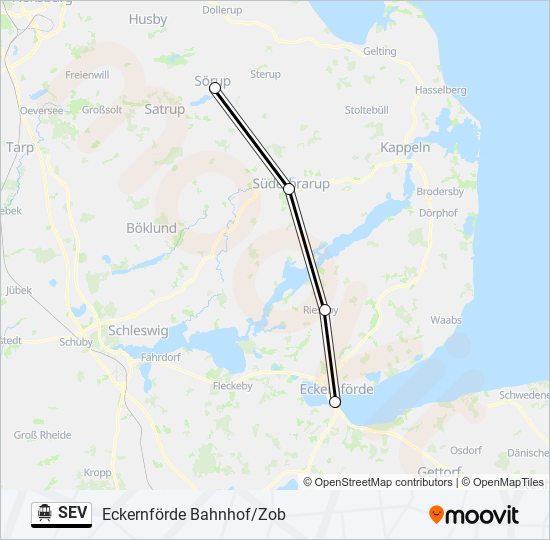 SEV S-Bahn Line Map