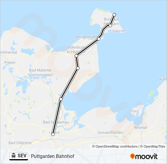 SEV S-Bahn Line Map