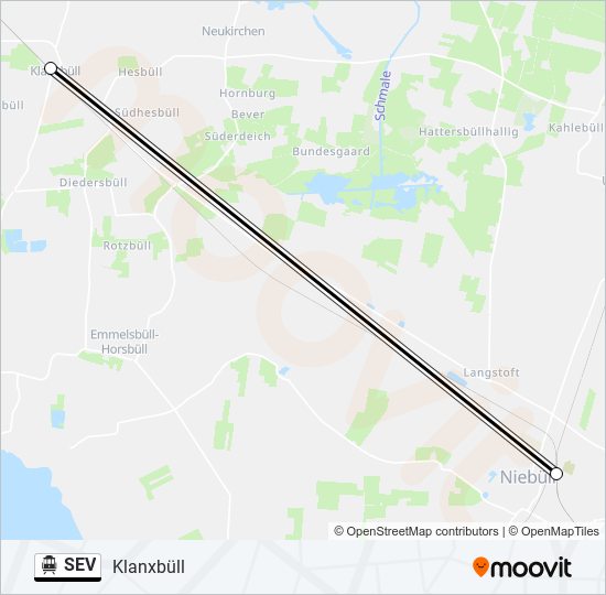 SEV S-Bahn Line Map