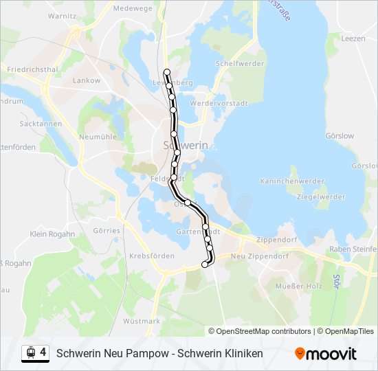 4 light rail Line Map