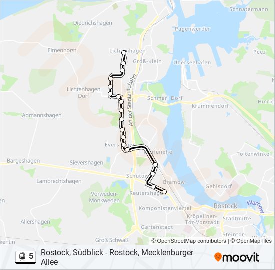 5 light rail Line Map