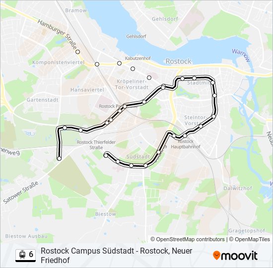 6 light rail Line Map